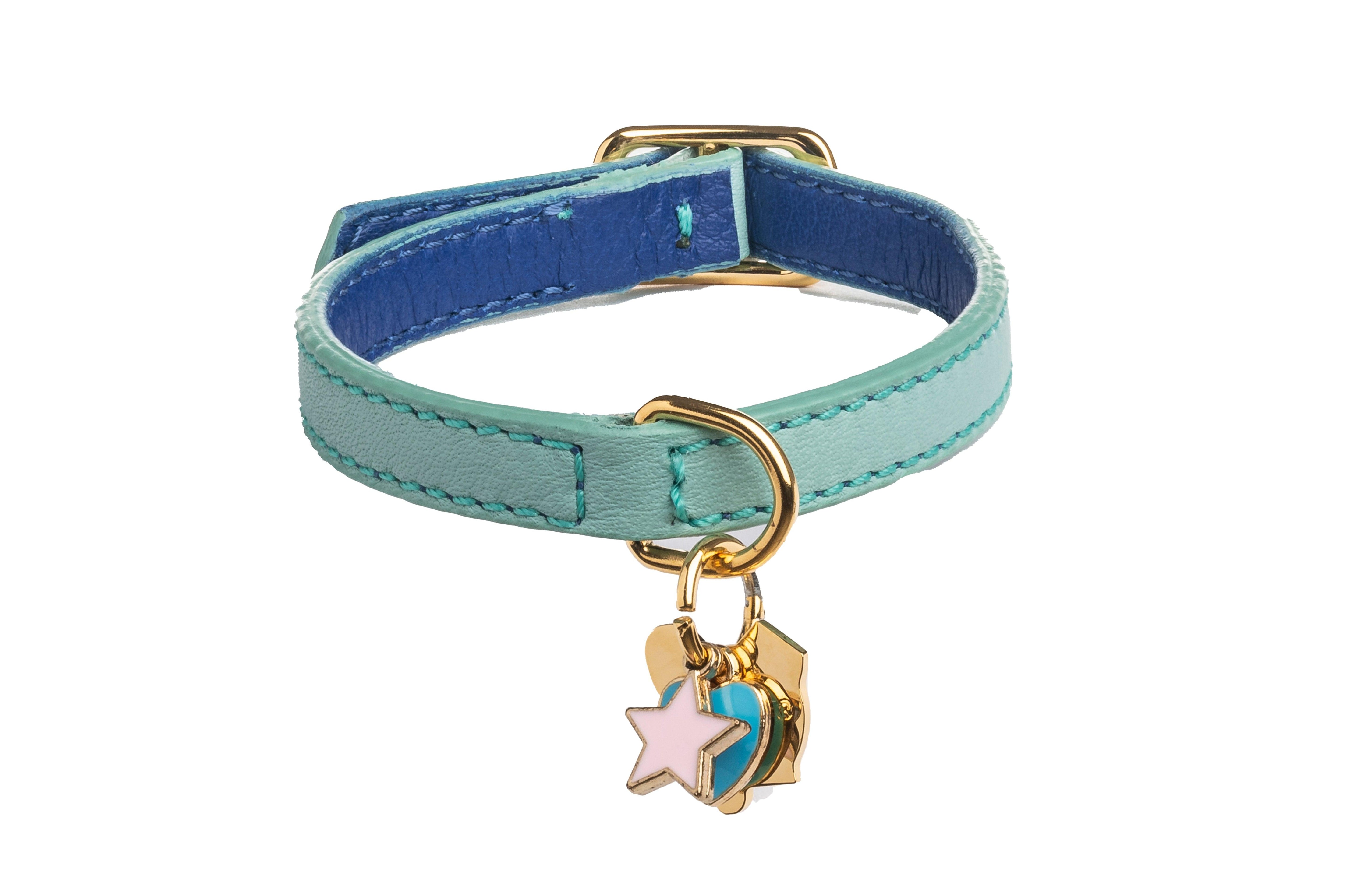 Sirena Seafoam Green Leather Bracelet - capripet