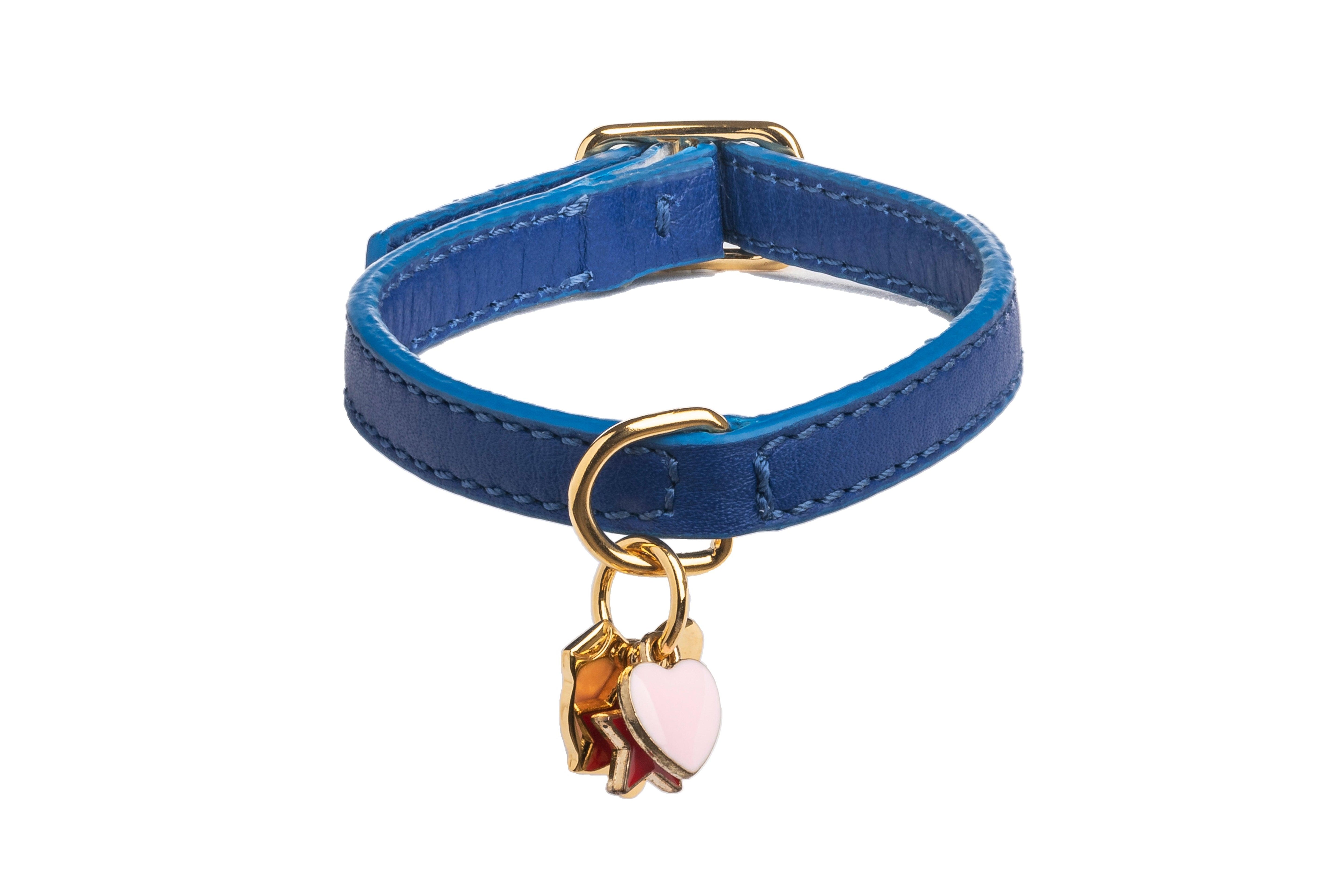 Darsena Blue Leather Bracelet - capripet